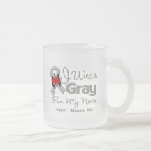 Niece - Grey Ribbon Awareness Mug