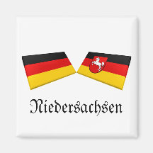 Niedersachsen, Germany Flag Tiles Fridge Magnets