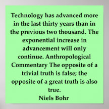niels bohr quote poster