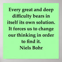 niels bohr quote print