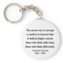 Nietzsche Quote 2a Key Chain