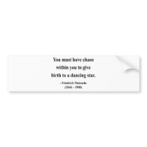 Nietzsche Quote 6a Bumper Stickers