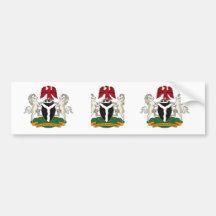 Nigeria Coat of Arms Bumper Sticker