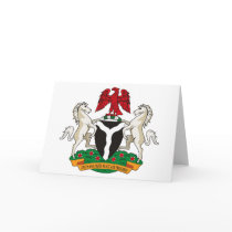 Nigeria Coat of Arms Greeting Card