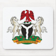Nigeria Coat of Arms Mouse Pad