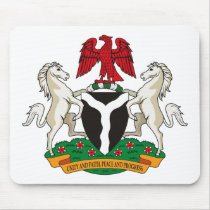 Nigeria Coat of Arms Mousepad