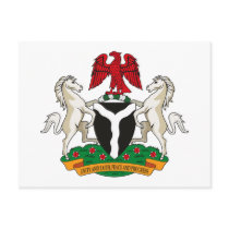 Nigeria Coat of Arms Postcard