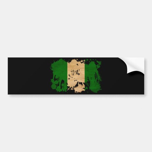 Nigeria Flag Bumper Stickers