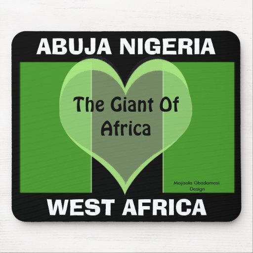 nigeria flag copy, Nigeria_coa, WEST AFRICA, NI... Mousepad