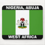 nigeria flag copy, Nigeria_coa, WEST AFRICA, NI... Mouse Pad