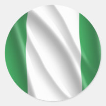 NIGERIA ROUND STICKERS