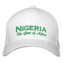 Nigeria, The Giant of Africa Hat Embroidered Baseball Cap