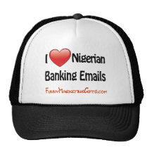 Nigerian Banking Email Humour Hat