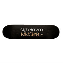 Nigh Horizon White Immovable Logo Skateboards