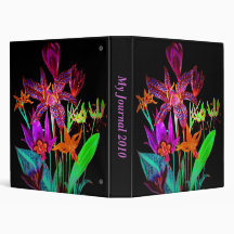 Night Blooms Custom Binder Journal Album