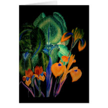 Night Blooms Greeting Card