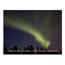Night Dancing; Yukon Territory Souvenir Post Card