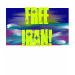 night, FREE IRAN! t-shirts