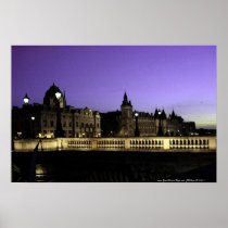 Night in Paris Watercolor