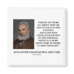 Night Is A More Quiet Time To Work It Aids Thought magnets