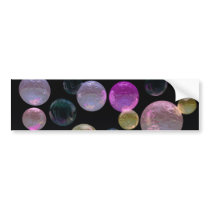 Night Jewels – Magenta and Black Brilliance Bumper Stickers