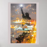 Night Liberty Posters