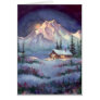 NIGHT LOG CABIN by SHARON SHARPE Card