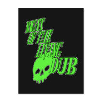 Night of the living Dub FUN HORROR PARODY DUBSTEP Post Cards