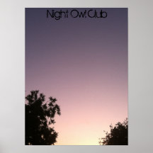 Night Owl Club Poster