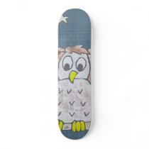 Night Owl In Moonlight Custom Skate Board