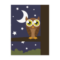 "Night Owl" Postcard
