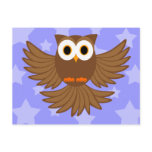 Night Owl Under The Stars Postcard