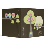 Night Owls Illustration School Office Binder