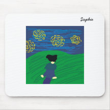 night scene, Sophie Mouse Pad