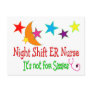 Night Shift ER NURSE "It's Not For Sissies" Post Card