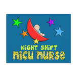 Night Shift NICU NURSE Gifts postcards