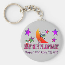 NIght Shift Phlebotomist T-Shirts and Gifts Key Chain