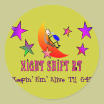 Night Shift RT MOON Stick Man stickers