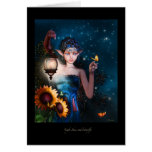 Night skies and Butterflys Card