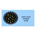 Night sky and pastel stars personalized photo card