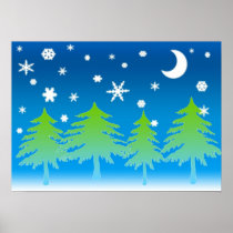 Night Snow Poster
