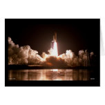 Night Space Shuttle Launch Cards