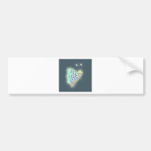 Night Star Butterfly Bumper Sticker