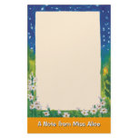 Night stars & flowers Stationery