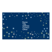 Night Time Stars Business Card Templates