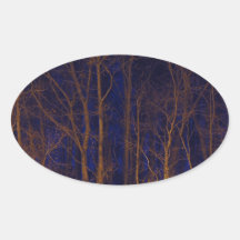 Night Trees Sticker