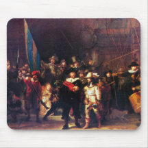 Night Watch by Rembrandt Harmenszoon van Rijn Mouse Pads