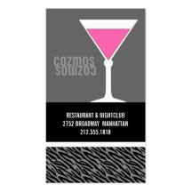 Nightclub Bartender Business Cards