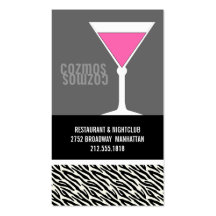 Nightclub Bartender Business Cards