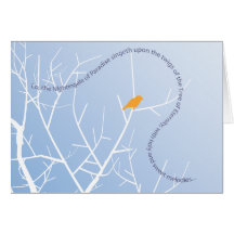 Nightingale of Paradise Greeting Cards
